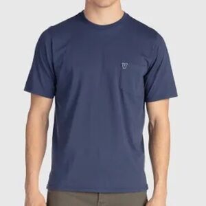 Birddogs Men’s crew neck shirt chest pocket short sleeve tee size Medium blue